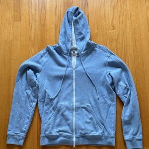 Vince Double Layer Waffle Knit Zip Up